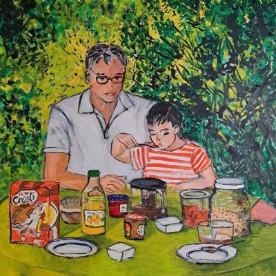 Petit déjeuner dehors 