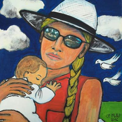Autoportrait avec bébé