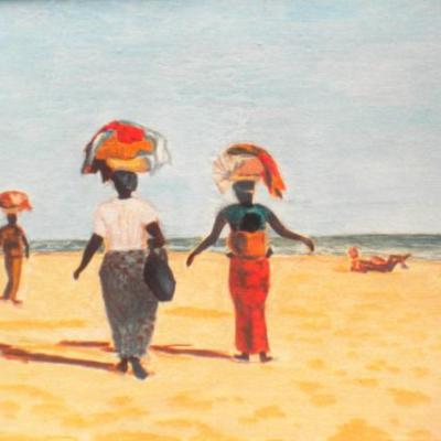 Vendeuses à la plage