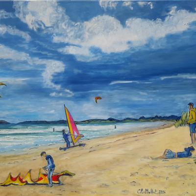 La plage des kite-surfeurs